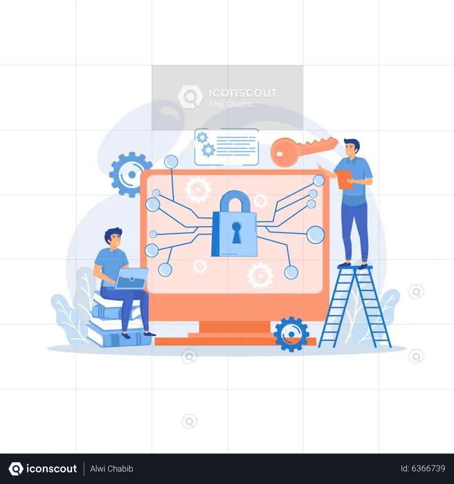 Personal digital security  Illustration