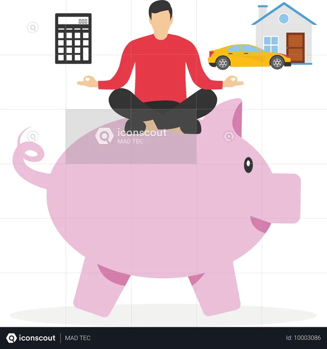 Personal finance money management,  Illustration