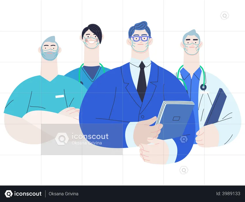 Personal medico  Ilustración