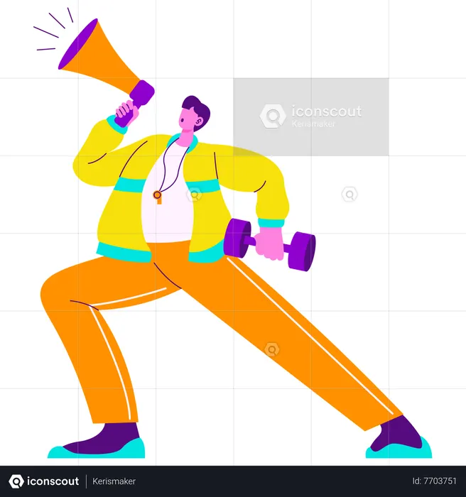 Personal Trainer advertisement  Illustration
