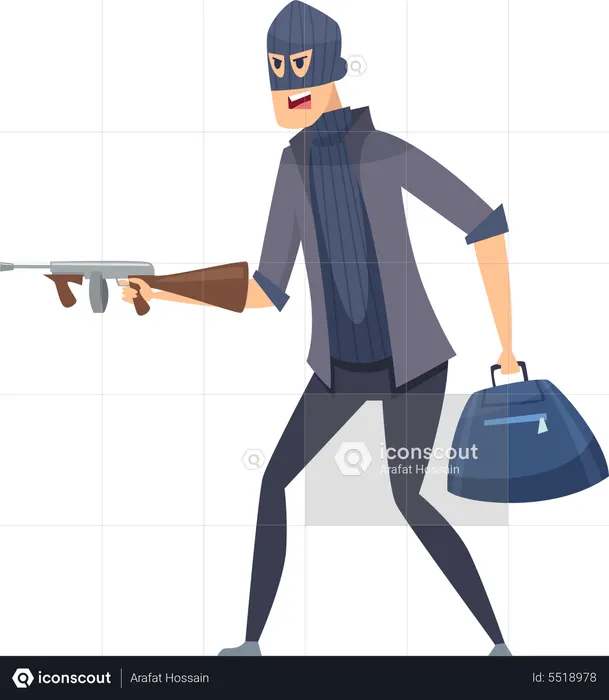 Personnages mafieux  Illustration