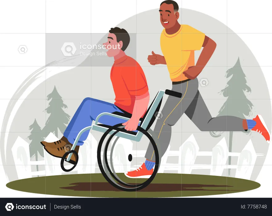 Personnes handicapées  Illustration