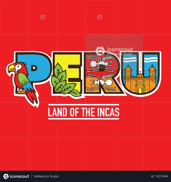 Peru Terra dos Incas  Ilustração