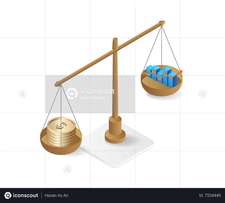 Pesa os dados de análise por valor de financiamento em moeda  Ilustração