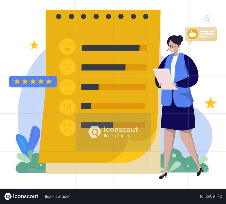 Formulário de pesquisa do cliente  Ilustração