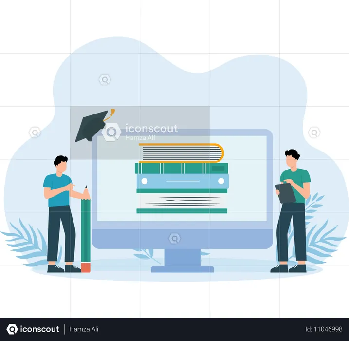 Pessoas de negócios fazendo análise de monitores  Ilustração