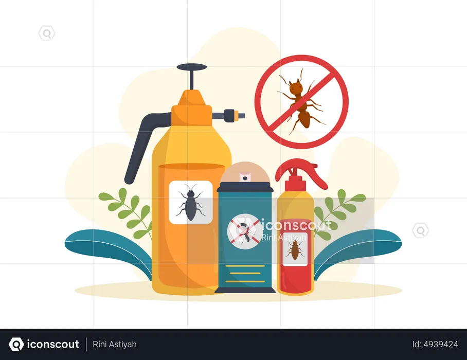 Pesticide For Ants  Illustration