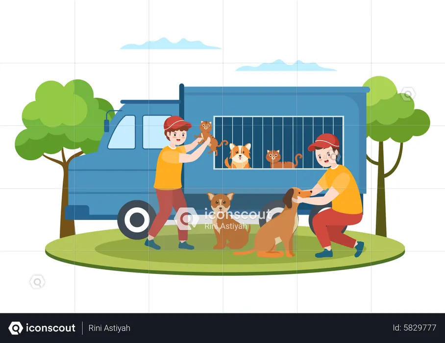 Pet Adoption  Illustration