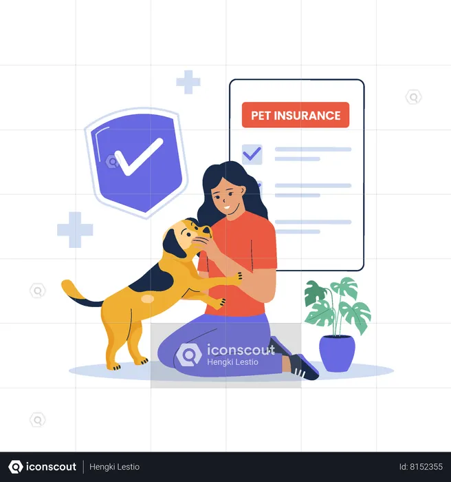 Pet life insurance  Illustration