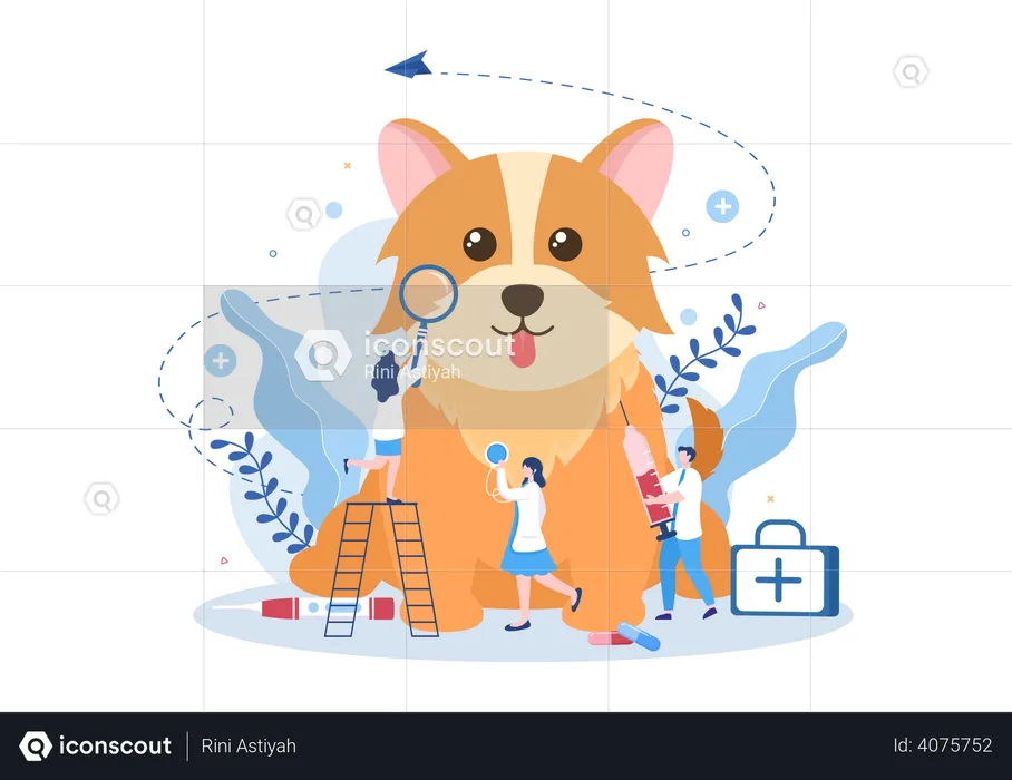 Pet Veterinary Clinic  Illustration