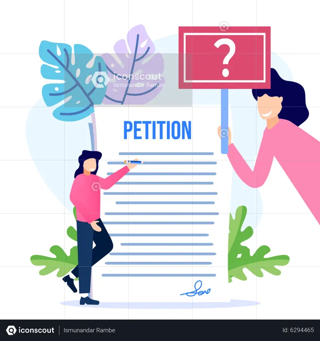Petition declaration  Illustration
