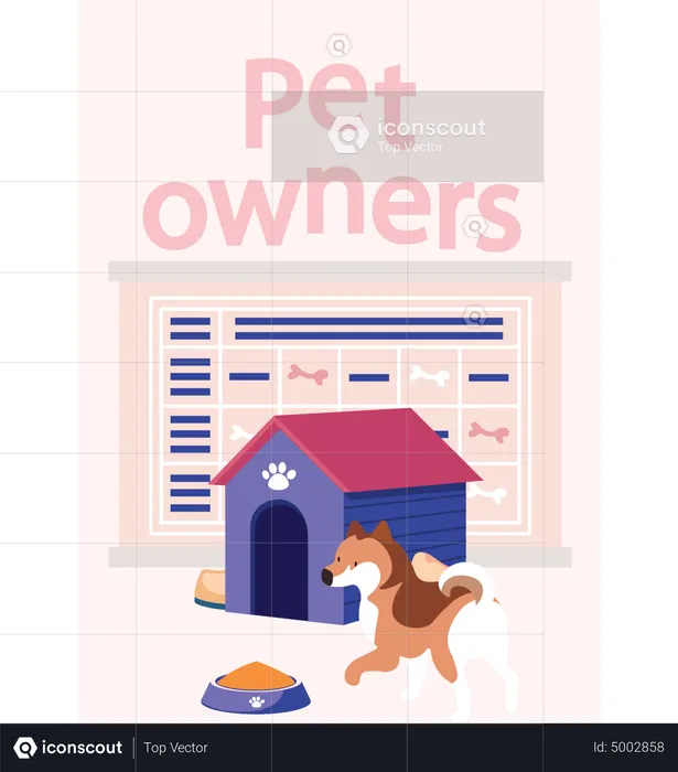 Pets food schedule  Illustration