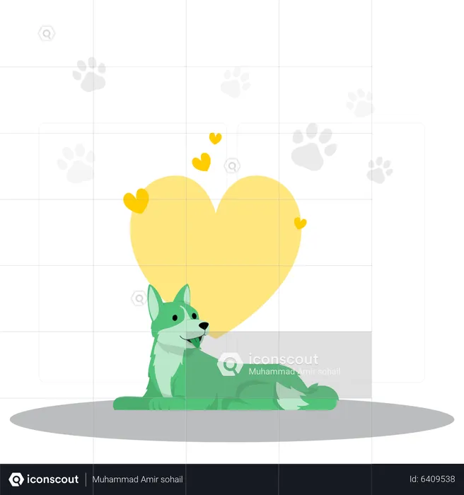 Pets love  Illustration