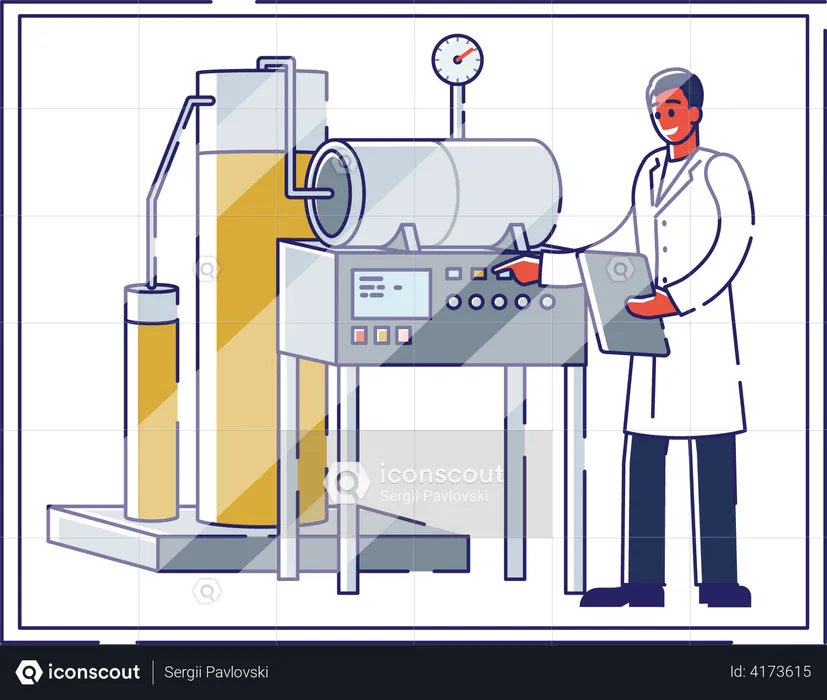 Pharmaceutical manufacturing unit  Illustration