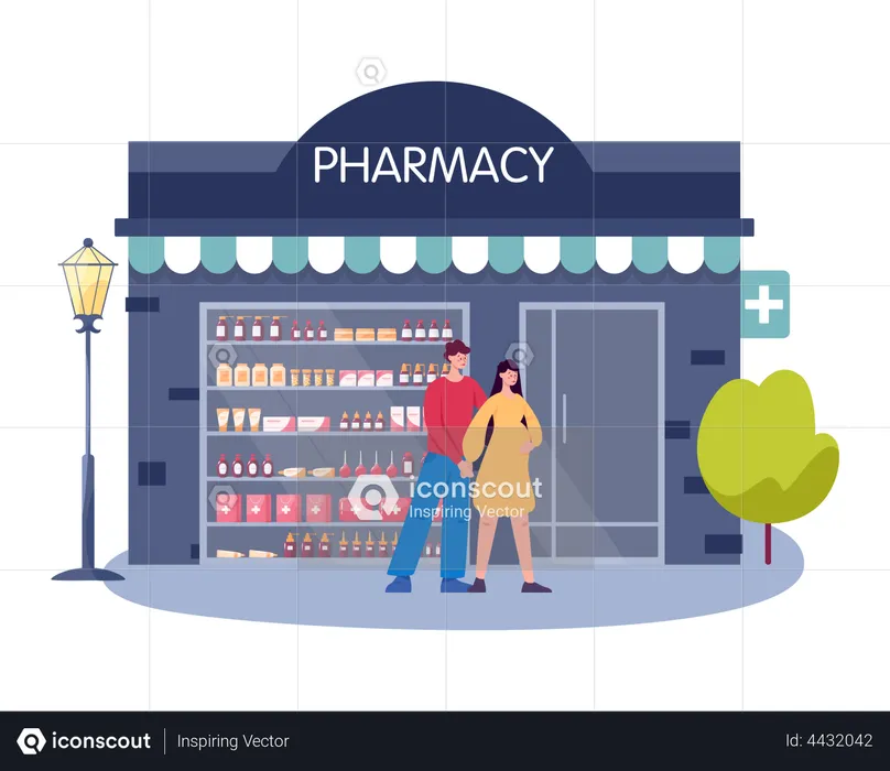 Pharmacy building  Illustration