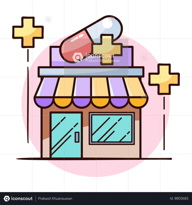 Pharmacy shop  Illustration