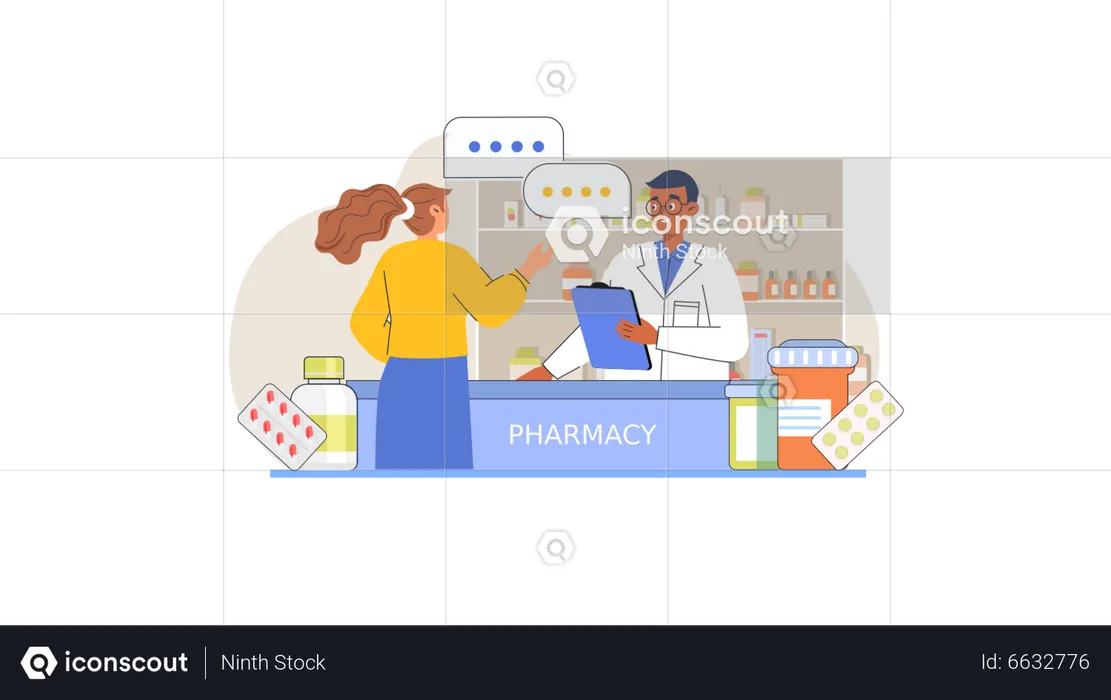 Pharmacy shop  Illustration