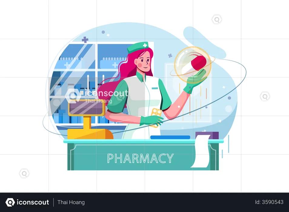 Pharmacy store  Illustration