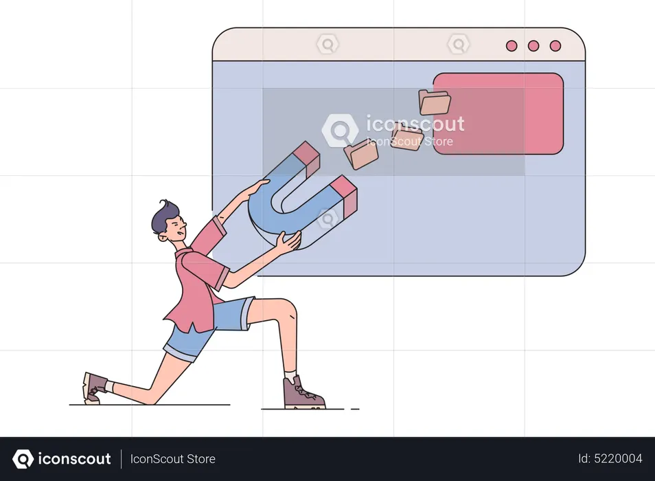 Phishing de dados  Ilustração