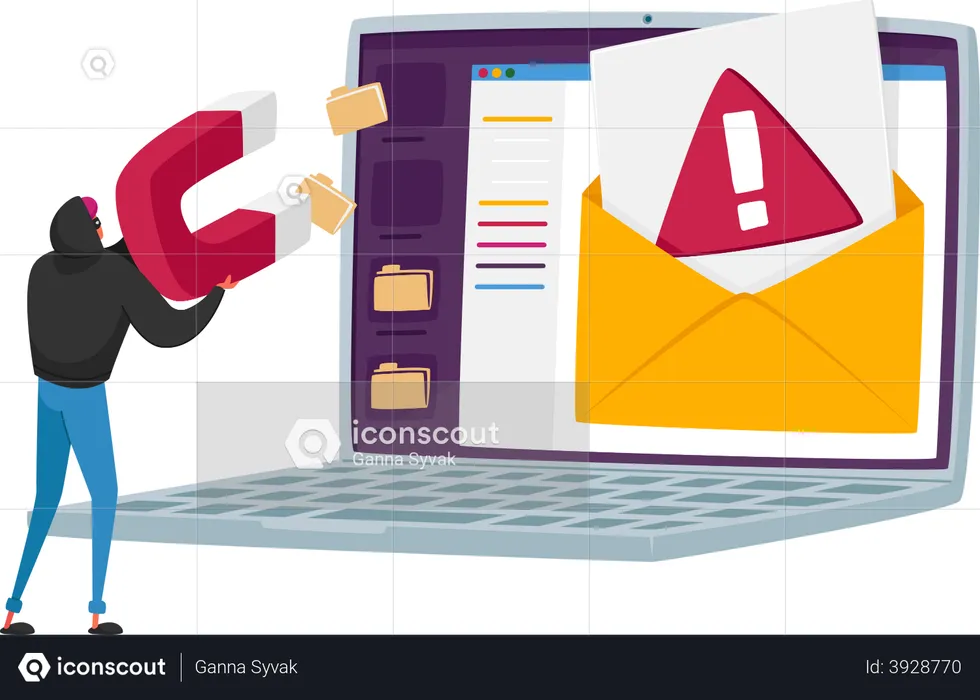 Phishing de données  Illustration