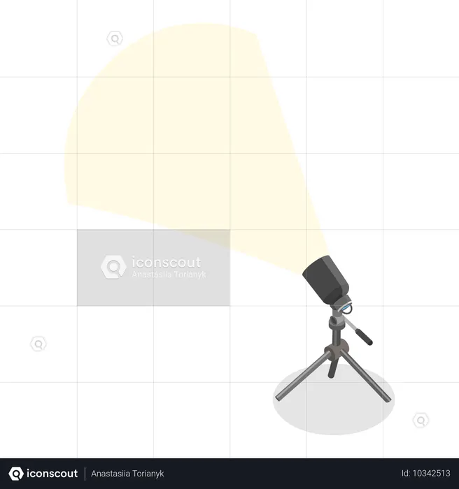 사진 스튜디오 장비 품목  일러스트레이션
