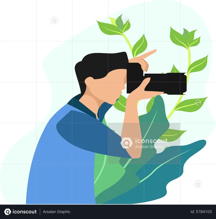 Photographer clicking picture  Illustration