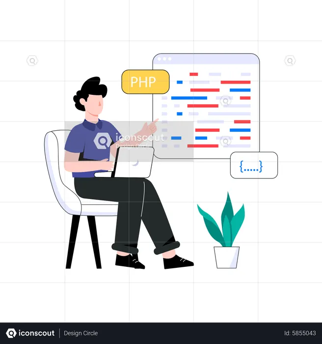 PHP Coding  Illustration