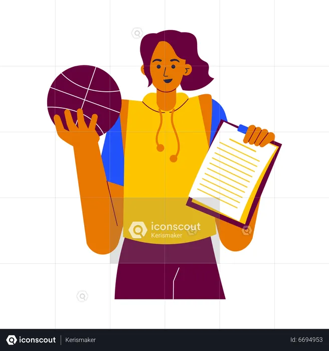 Physical education teacher  Illustration