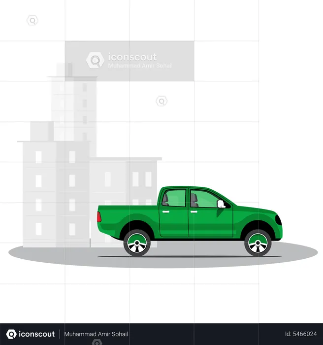 Pickup Truck  Illustration