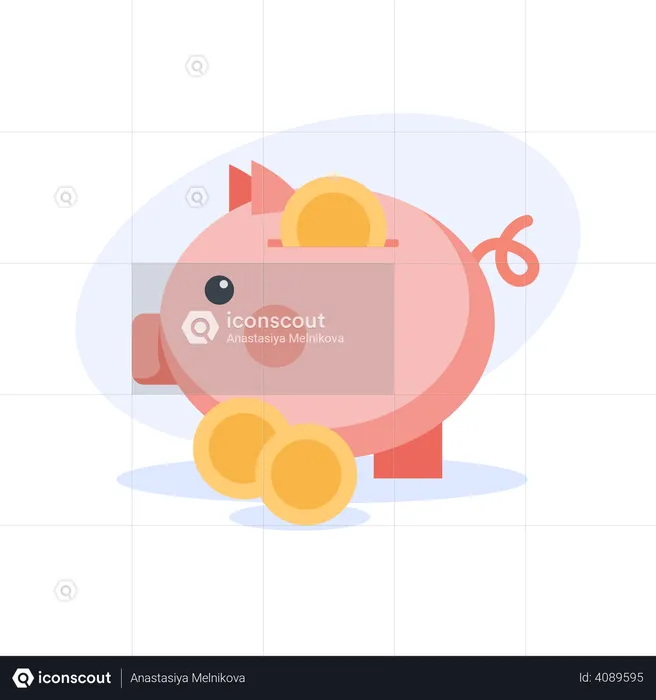 Piggy Bank  Illustration