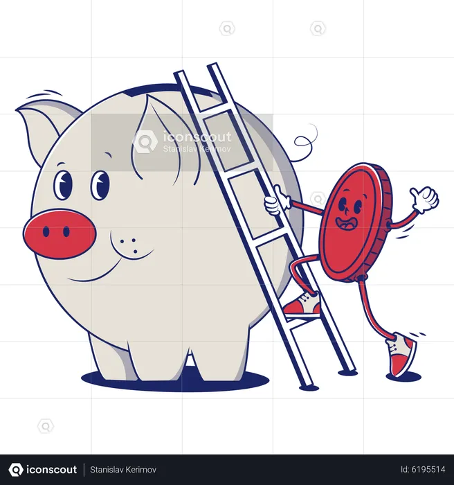 Piggy Bank  Illustration