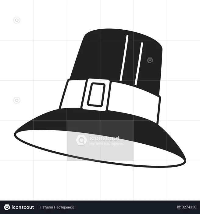 Pilgrim hat  Illustration