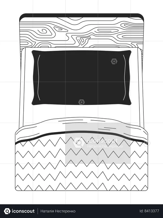 Pillow bed  Illustration