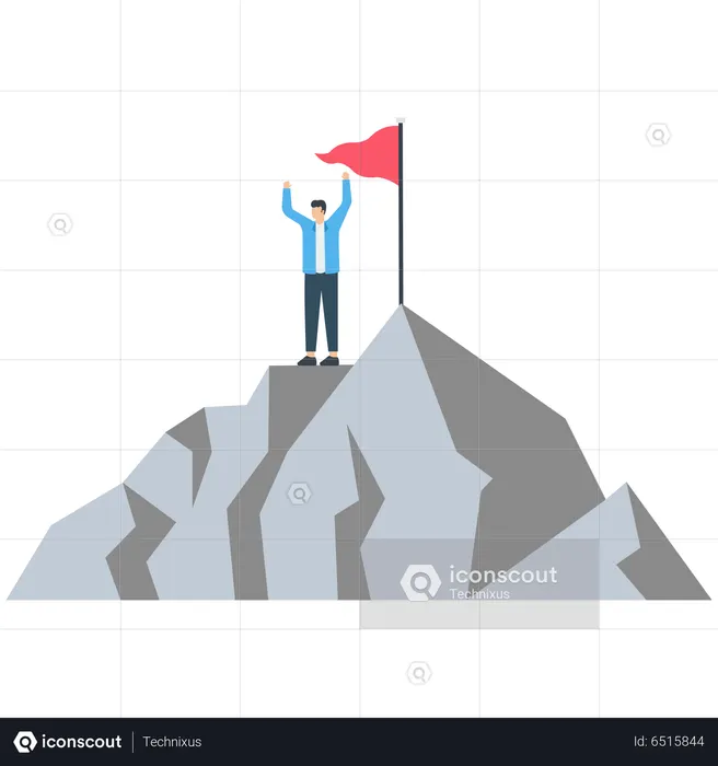 Pionero de los negocios  Ilustración