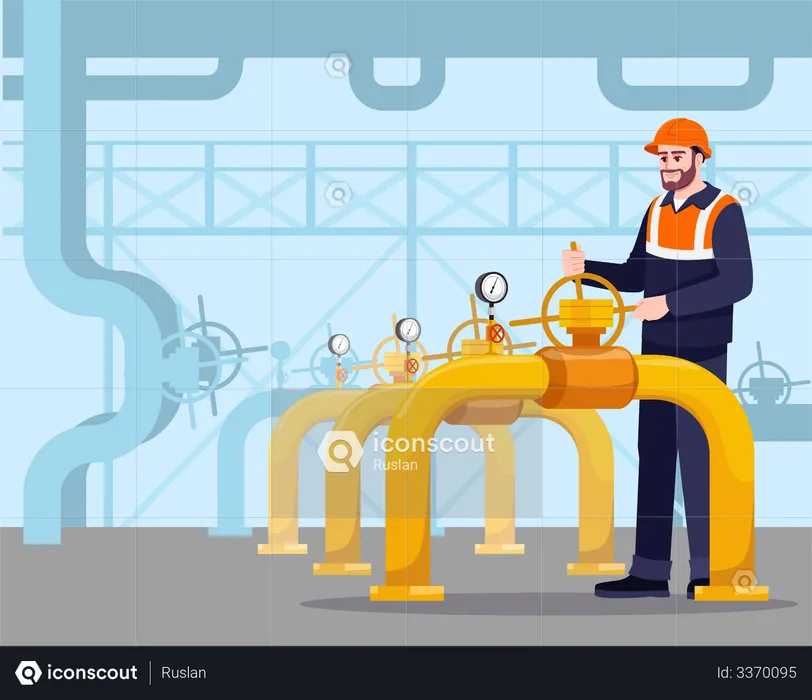 Pipeline maintenance  Illustration
