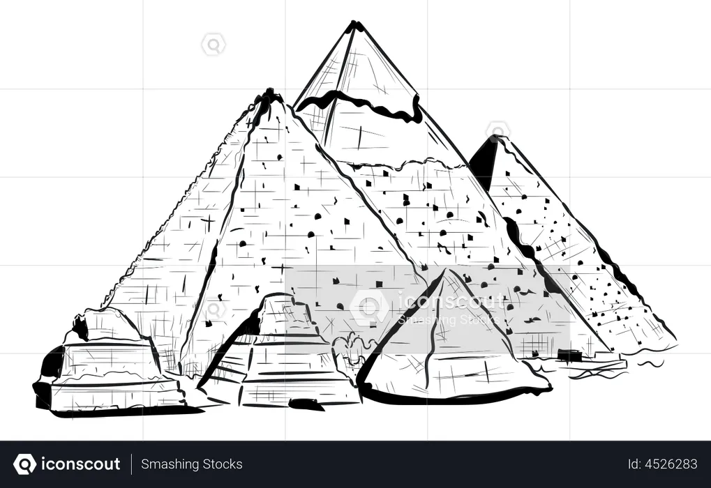 Pirámide de giza  Ilustración