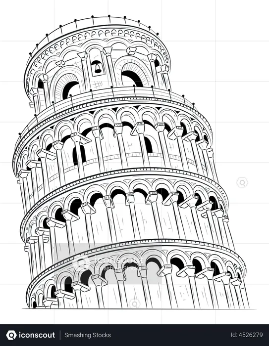 Pisa Tower  Illustration