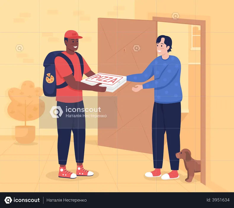 Pizza delivery  Illustration