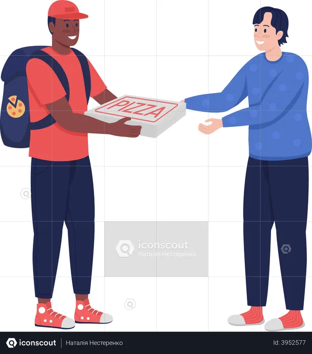 Pizza Delivery  Illustration