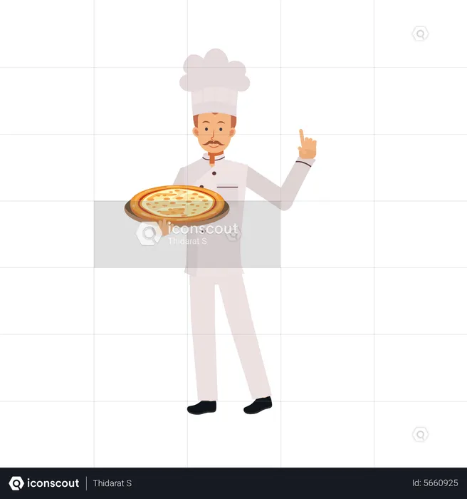 Pizza Maker  Illustration