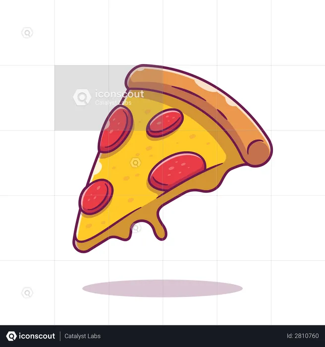 Pizza piece  Illustration