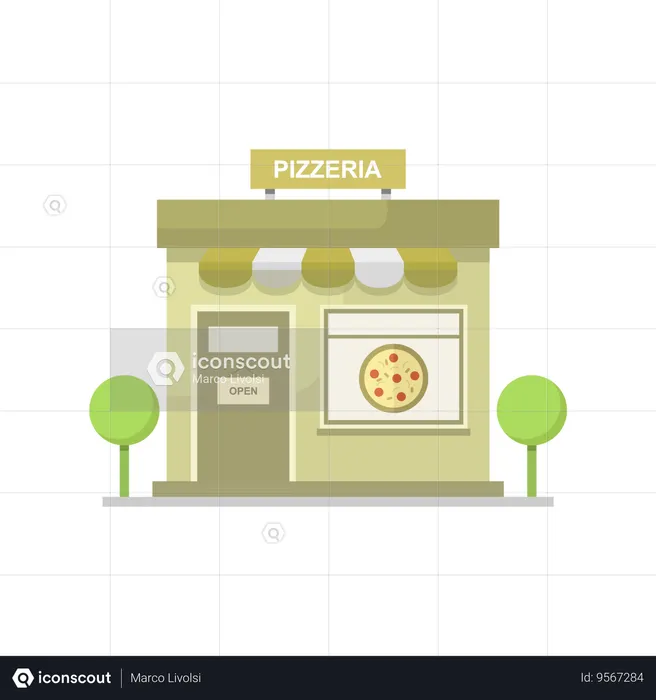 Pizza Shop  Illustration