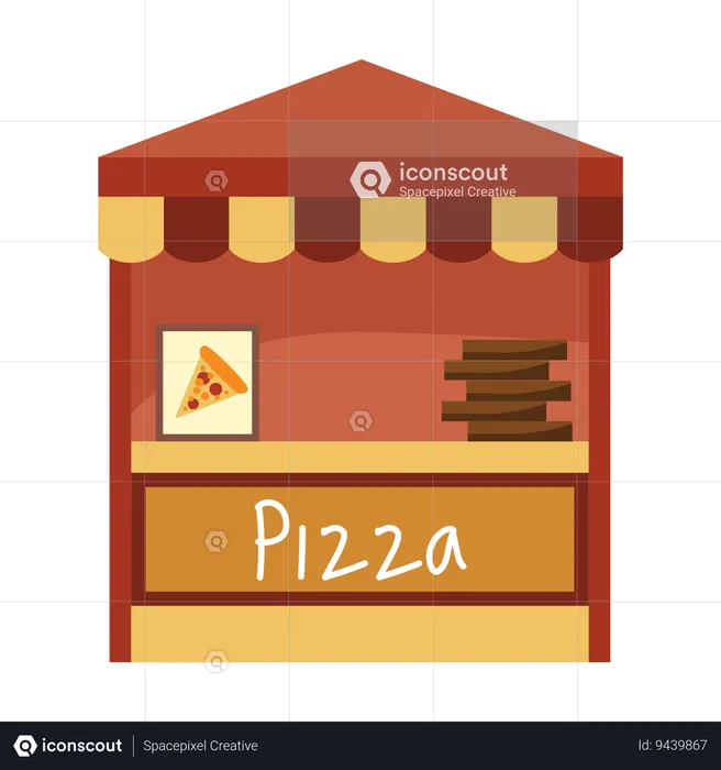 Pizza Stand  Illustration