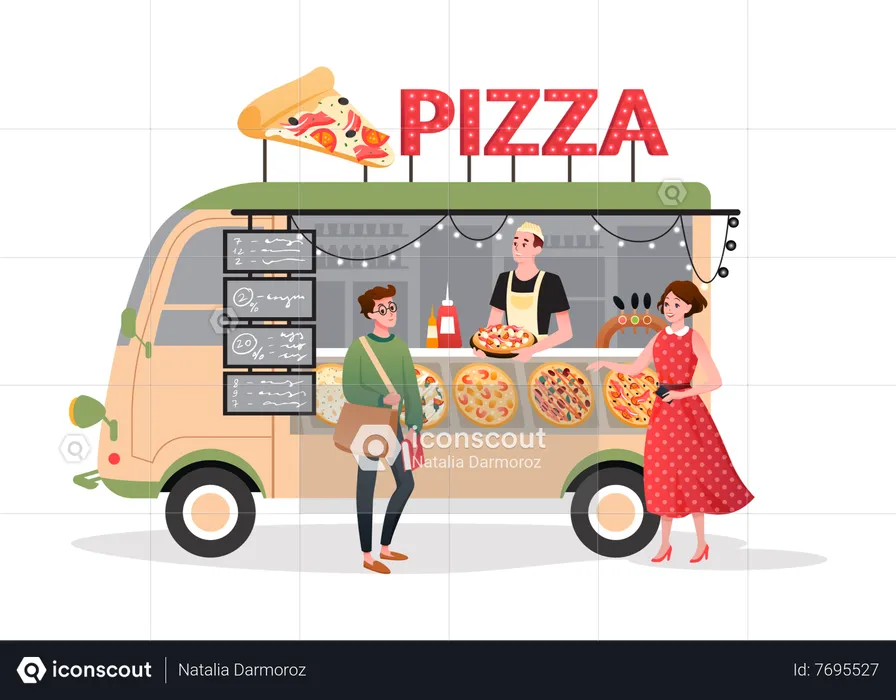 Pizza stoll  Illustration