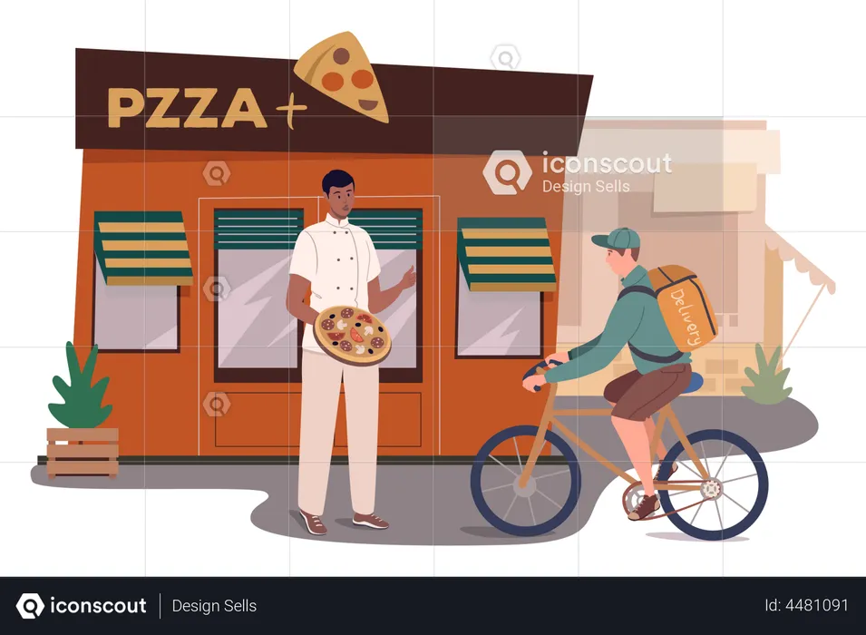 Pizza Store  Illustration