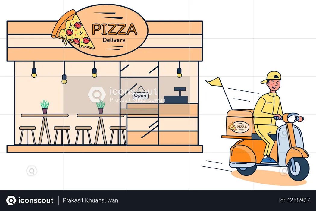 Pizzabote  Illustration