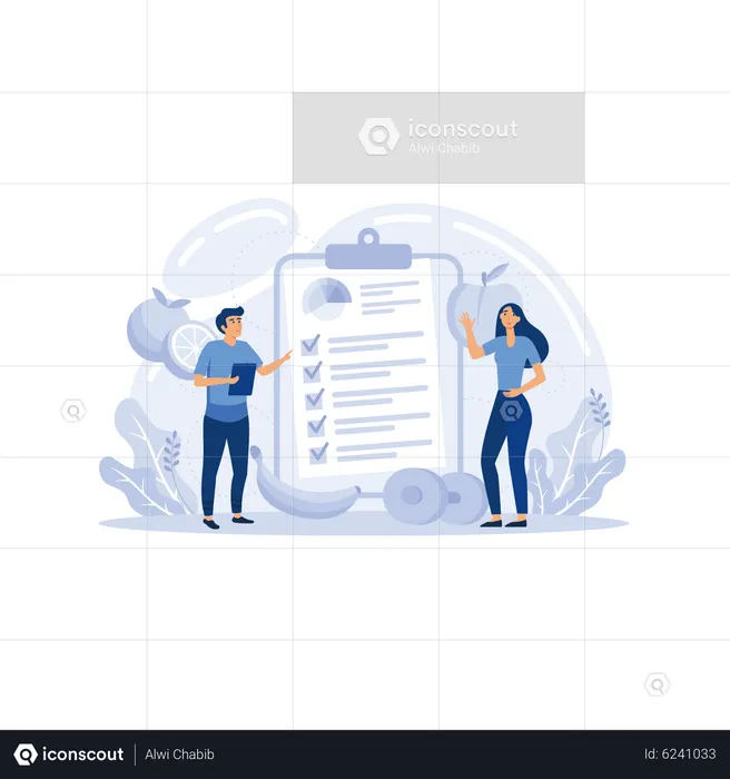 Plan nutritionnel  Illustration