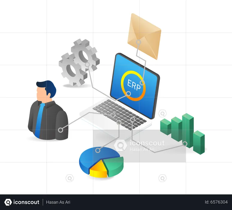 Planejamento de Recursos Empresariais  Ilustração