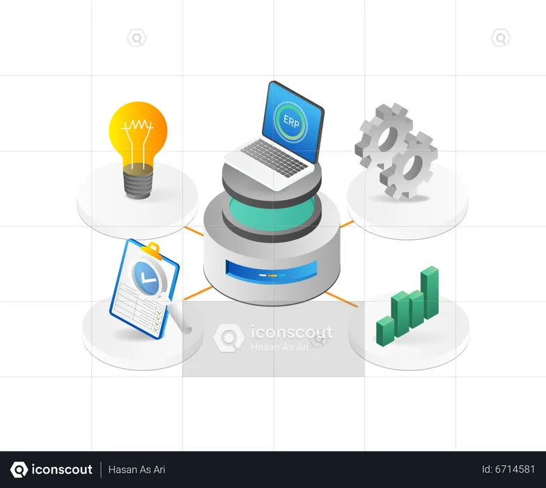 Planejamento de Recursos Empresariais  Ilustração