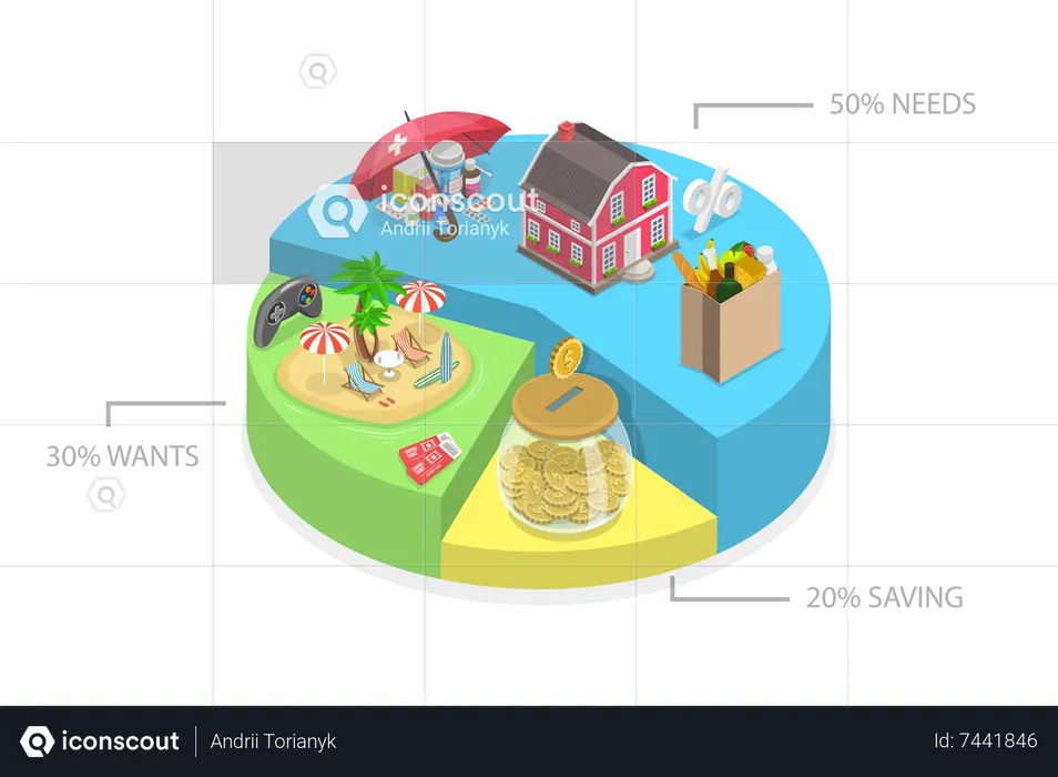 Planejamento Financeiro Mensal  Ilustração